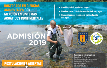 Postulaciones abiertas: Doctorado en Ciencias Ambientales Admisión 2019